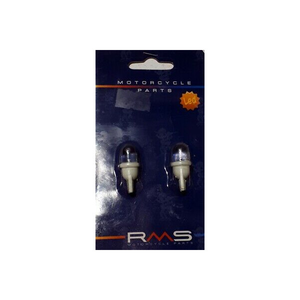 KIT 2 LAMPADINE LED BIANCHE RMS 12V T10 W2,1X9,5D PER GILERA RUNNER SP 246510565