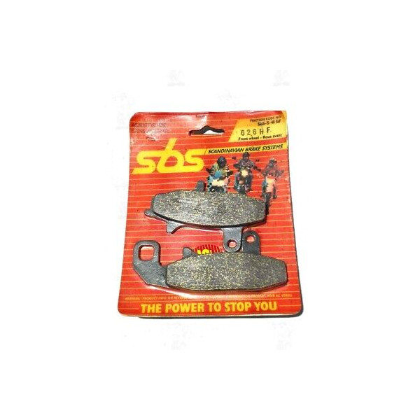 PASTIGLIE FRENO ANTERIORI SBS MOTO SUZUKI DR 650 R 1992 - 1993 RIF. 626HF