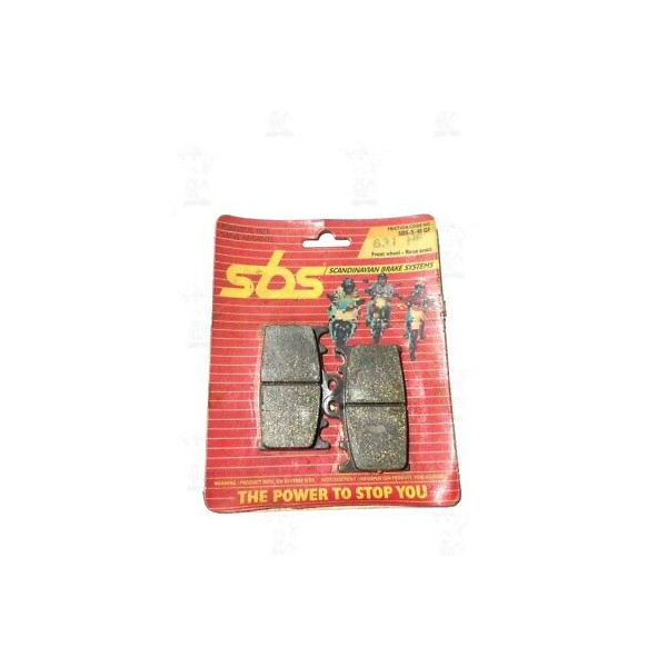PASTIGLIE FRENO SBS MOTO SUZUKI GS(F-X-R)-RGV-SV-TL KAWASAKI ZZR-ZXR RIF. 631HF