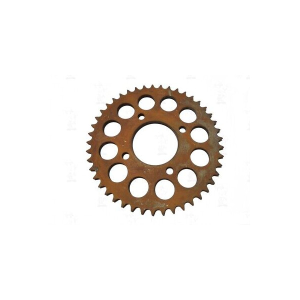 INGRANAGGIO RUOTA DENTATA CORONA IN FERRO DA 45 D CON FORO CENTRALE DA 80 mm