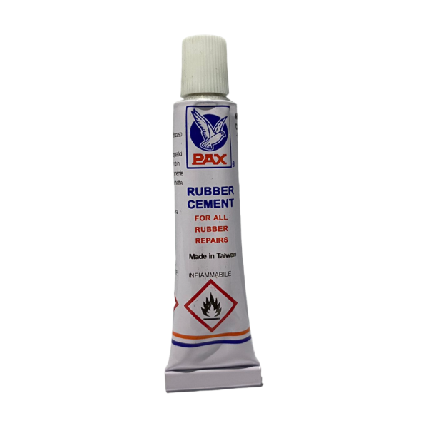 1 TUBETTO MASTICE RUBBER CEMENT DA 7 CC PER RIPARAZIONE PEZZE FORATURA BICI