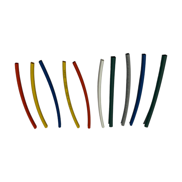 KIT 10 PEZZI GUINA TERMO RESTRINGENTE COLORATA X FILI ELETTRICI Ø 4X120 MM