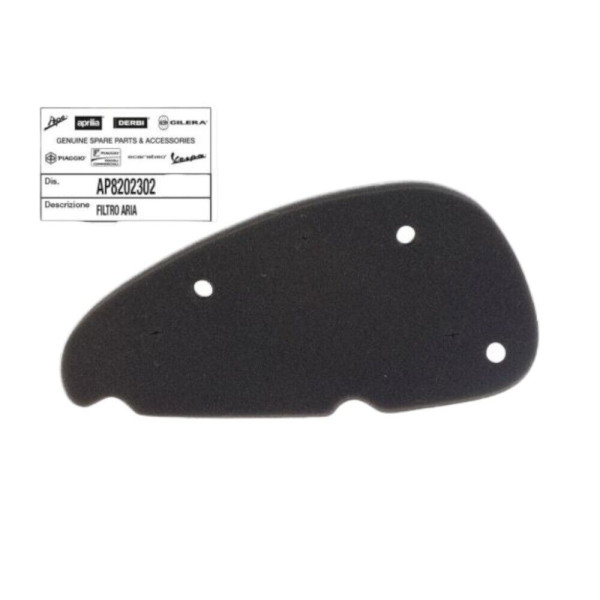 SPUGNA FILTRO ARIA ORIGINALE PER SCOOTER APRILIA MOTORE PIAGGIO RIF.AP8202302