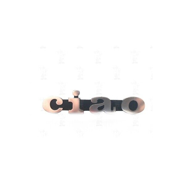 TARGHETTA IN ALLUMINIO PIAGGIO CIAO FIANCATA LATERALE 9,5X1,5CM PIAGGIO CIAO PX