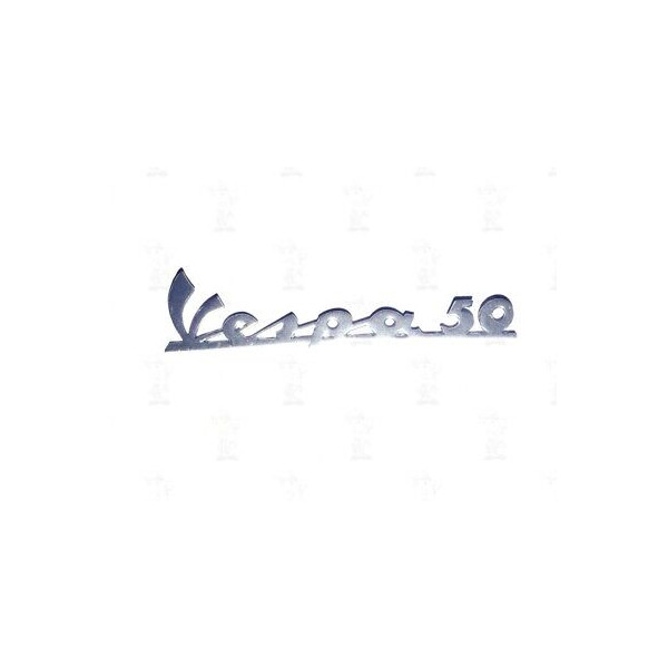 SCRITTA TARGHETTA LOGO EMBLEMA STEMMA FIRMA PER PIAGGIO VESPA 50 L-N-R