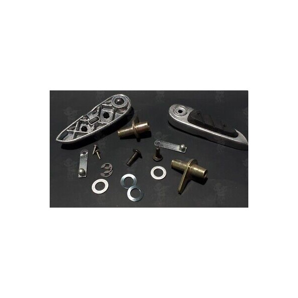 KIT COPPIA PEDALINE POGGIAPIEDI LATERALI PER SCOOTER PIAGGIO IN ALLUMINIO