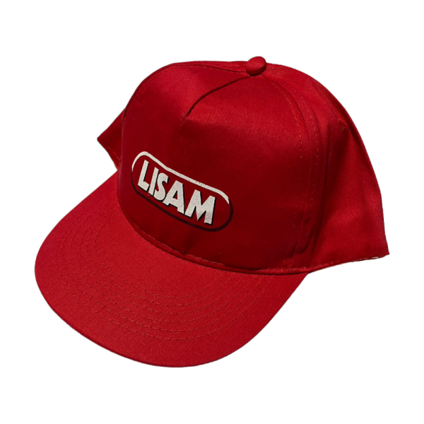 CAPPELLINO PARASOLE ROSSO CON SCRITTA BIANCA LISAM GADGET ORIGINALE