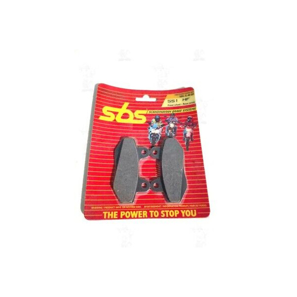 PASTIGLIE FRENO MOTO POSTERIORI SBS 103/551 HF HYOSUNG 125 BOOMER 125/150 EXCEED