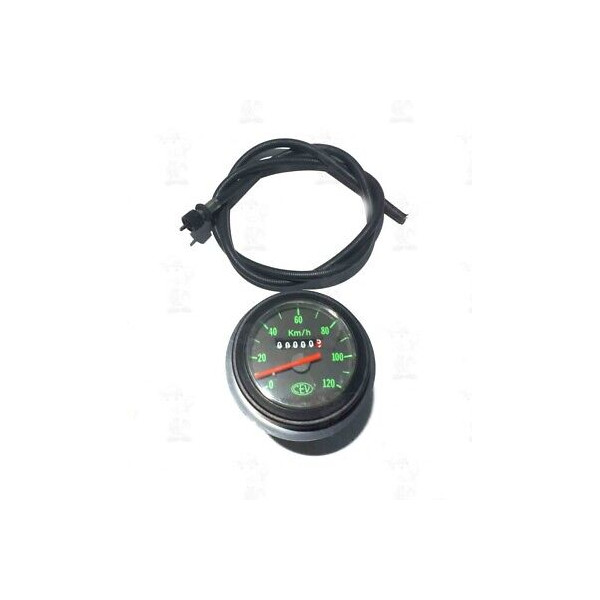 TACHIMETRO CONTACHILOMETRI CON FUNE SCALA 120 ORIGINALE CEV VESPA PK