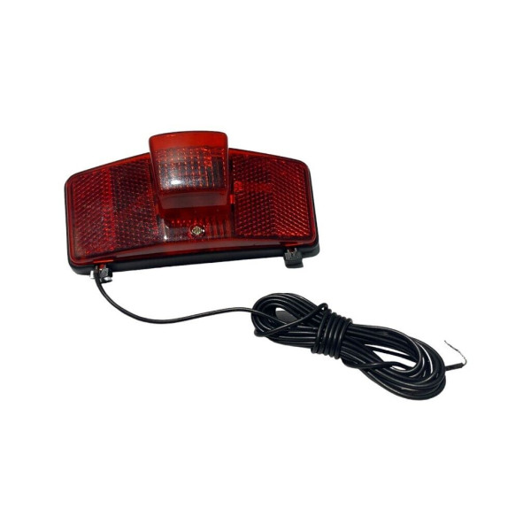 FANALINO LUCE POSTERIORE ROSSA ILLUMINAZIONE BICI X DINAMO CON FILO PORTAPACCHI