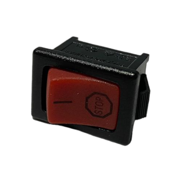 INTERRUTTORE ON OFF COMPATIBILE DECESPUGLIATORE MOTOSEGA CON 2 FASTON A SALDARE