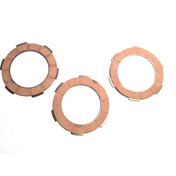SERIE 3 DISCHI FRIZIONE GUARNITI SUGHERO PIAGGIO APE TM P 50 1985-1989 F1192A