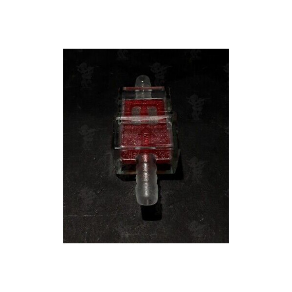 FILTRO BENZINA ROSSO PASSANTE SU TUBO ABBELLIMENTO RMS MOTO E SCOOTER
