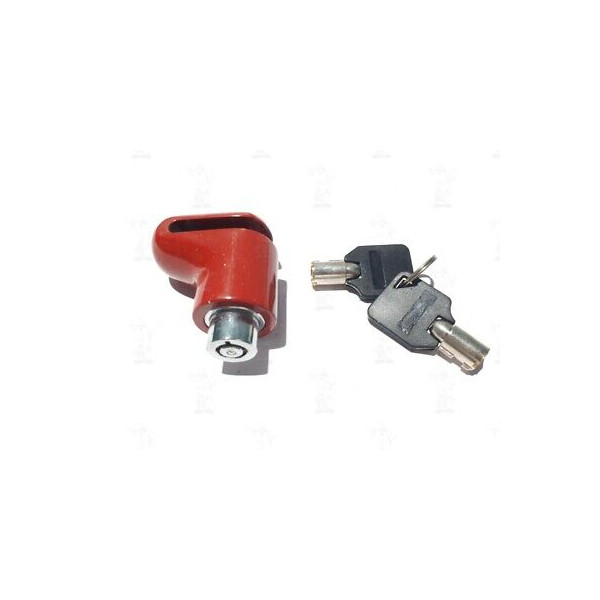 ANTIFURTO BLOCCAGGIO DISCO FRENO UNIVERSALE ROSSO PER SCOOTER/MOTO