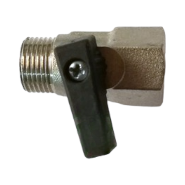RUBINETTO,VALVOLA A SFERA IN LINEA MASCHIO-FEMMINA ATTACCO DA 1/4"