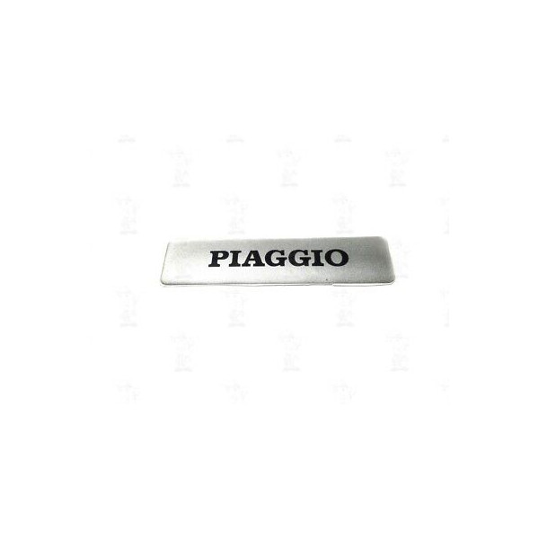 SCRITTA,TARGHETTA,STEMMA PIAGGIO ADESIVA IN GEL LUNGH.115MM  [RICAMBI PIAGGIO]