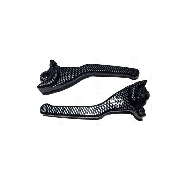 COPPIA LEVE FRENO SCOOTER YAMAHA AEROX MBK NITRO CARBON LOOK RIF 77332211