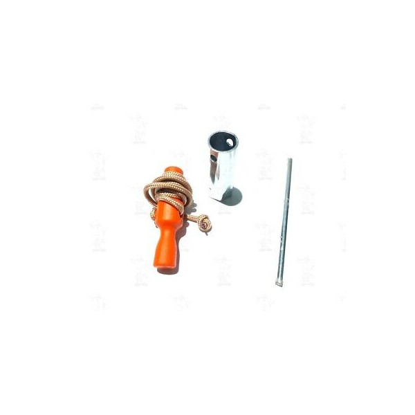 KIT CORDA AVVIAMENTO MOTORE 2T CON CHIAVE CANDELA DA 21MM