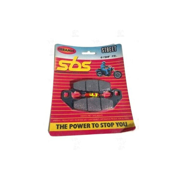 COPPIA PASTIGLIE FRENO POSTERIORI SBS KAWASAKI ZX-4 400 1988 1989 RIF. 615HF