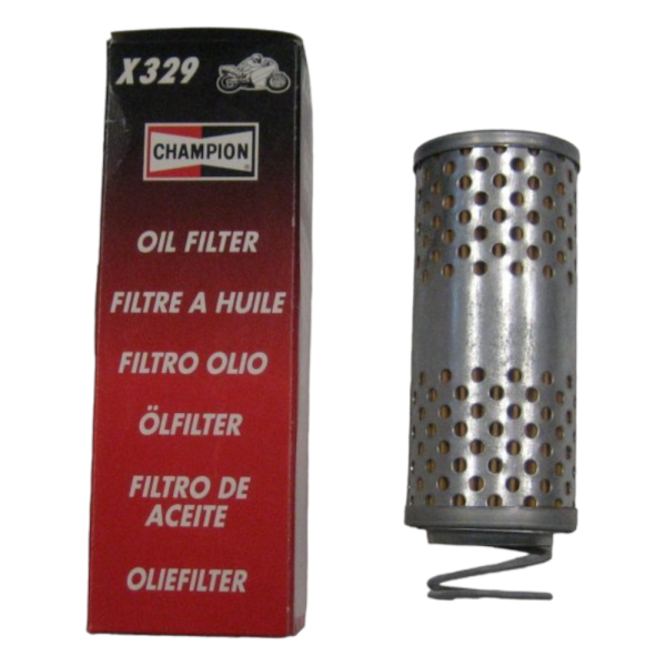 FILTRO OLIO MOTORE CHAMPION PER MOTORE MOTO GUZZI NEVADA V35-50-65-75 RIF. X329