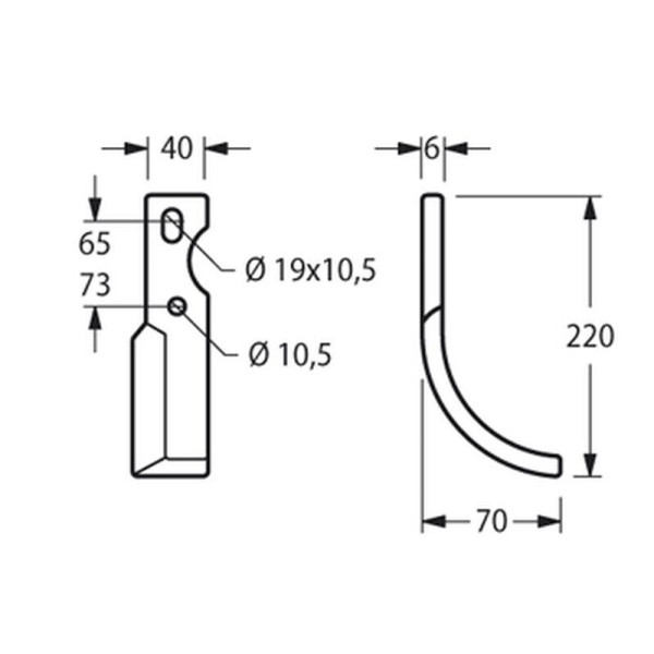 RICAMBIO ZAPPETTA FRESA MOTOZAPPA TIPO OR. DIESSE DS72-GRINTA ARCO FORO ASOLATO