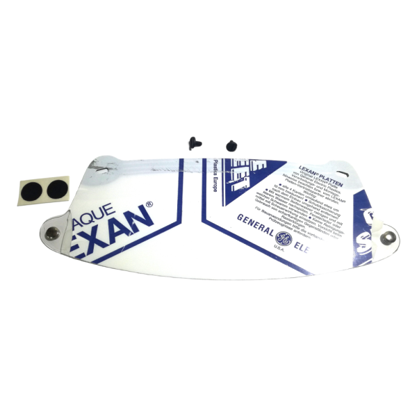VISIERA RICAMBIO MARCA GENERAL IN PLEXIGLAS PER CASCO MOTO TRASPARENTE