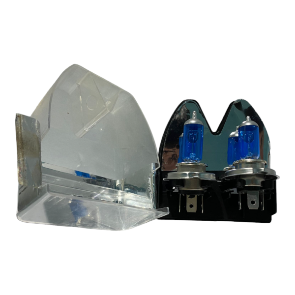 COPPIA LAMPADE H4 12 V 60/55 W TIPO XENON PLASMA WHITE PER AUTO E MOTO