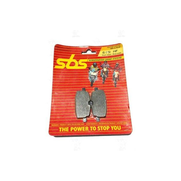 PASTIGLIE FRENO ANTERIORI SBS MOTO BENELLI GARA KB-X 50 YAMAHA TZR 80 RIF.619HF
