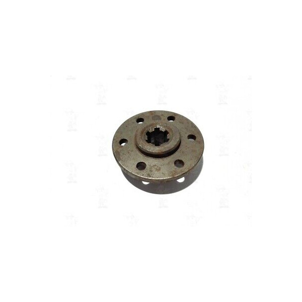 FLANGIA DISCO FRIZIONE MOTOZZAPPA AGRICOLO A 6 CAVE D.FORO 12MM  