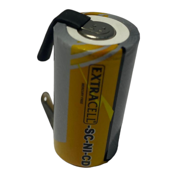 BATTERIA RICARICABILE NICD SC 2000 MAH 1.2V CON LAMELLE A SALDARE