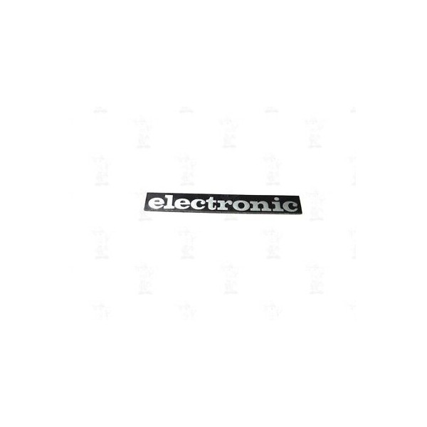 SCRITTA,TARGHETTA,STEMMA ELETTRONIC IN LAMINA SOTTILE LUNGH.8MM ADESIVA  [RICAMB
