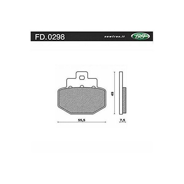 SERIE PASTIGLIE,PASTICCHE FRENO NEWFREN PER SCOOTER GILERA BENELLI PIAGGIO RIF.F