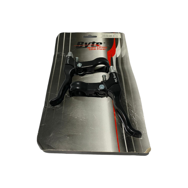 KIT COPPIA LEVE FRENO BRAKE LEVERS BICI BYTE IN ALLUMINIO NERE PER BMX