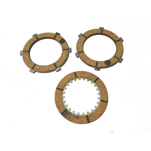 3 DISCHI FRIZIONE MOTO MORINI 48 4T 1963 MARCA SURFLEX S1043B  [RICAMBI MOTO]