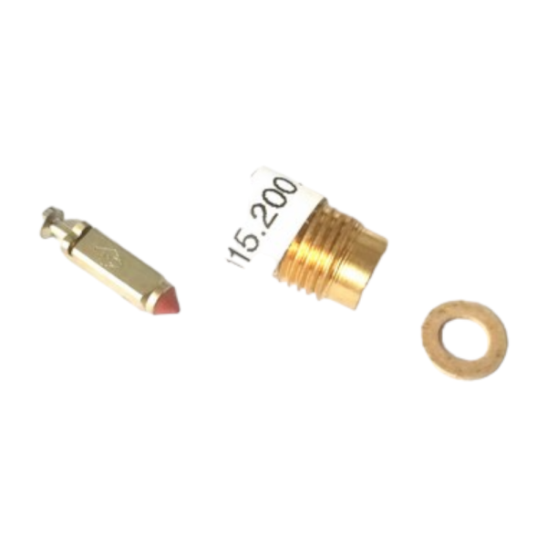 KIT SPILLO+PORTA SPILLO CARBURATORE BENZINA ORIGINALE PIAGGIO APE TM703 247655