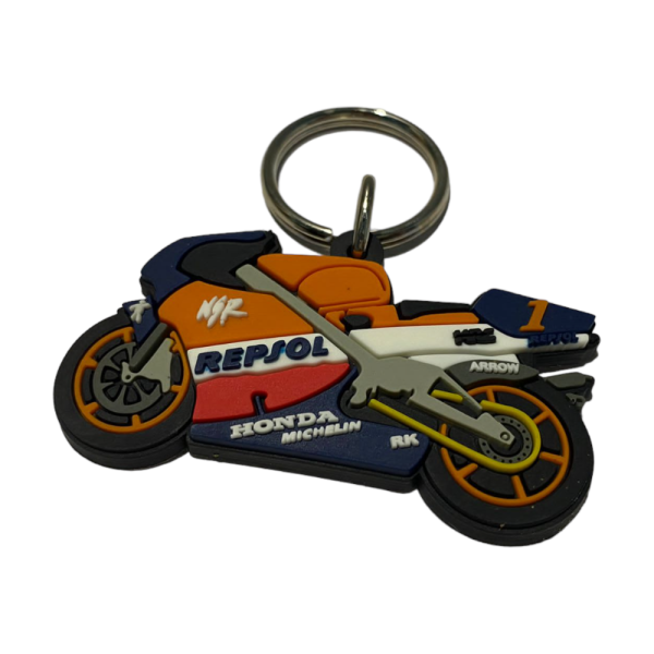 PORTA CHIAVI MOTO REPSOL IN GOMMA SILICONATA MORBIDA GADGET ORIGINALE