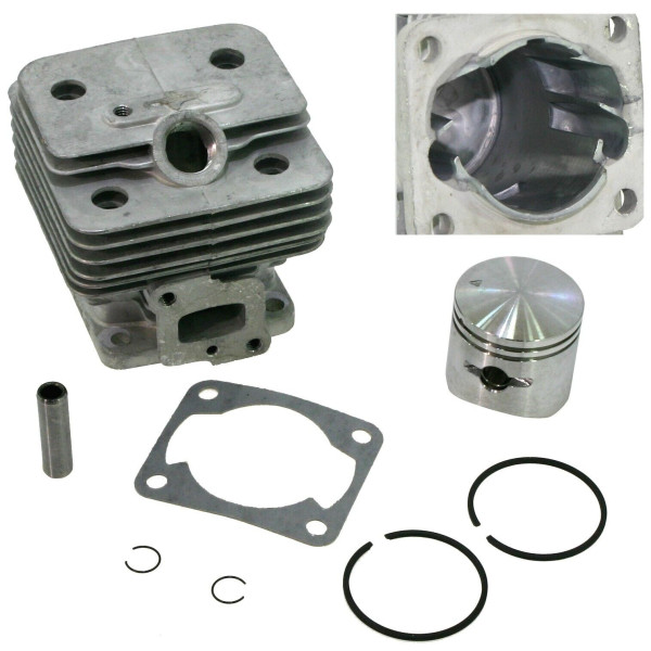 KIT CILINDRO E PISTONE COMPLETO PER MOTORE DECESPUGLIATORE 26 CC DIAMETRO 34 MM