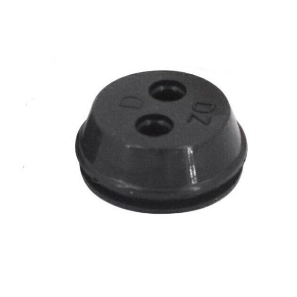 GOMMINO A 2 FORI PER TUBI SERBATOIO BENZINA DECESPUGLIATORE DIAMETRO 19 MM