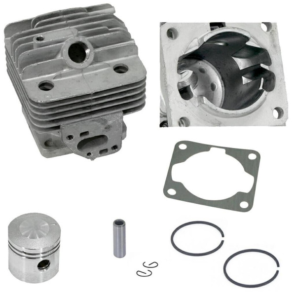 KIT CILINDRO + PISTONE COMPLETO DECESPUGLIATORE KASEI 33 E2, DIAMETRO 36 MM