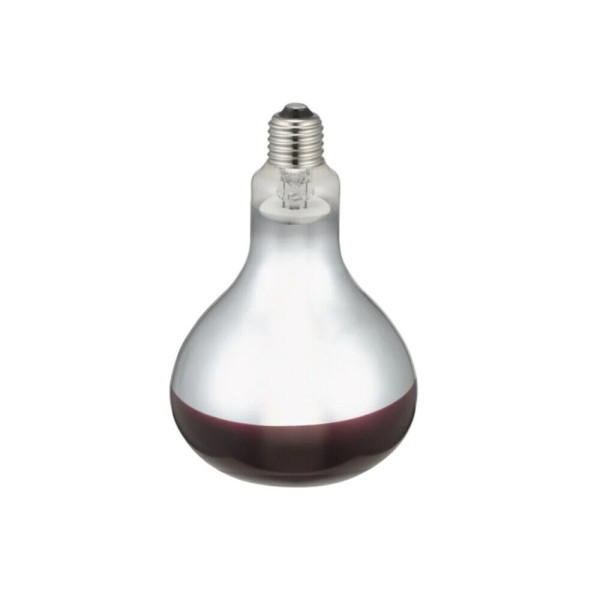 LAMPADA A RAGGI INFRAROSSI IN VETRO 100 WATT ATTACCO E27 RISCALDAMENTO INTERHEAT